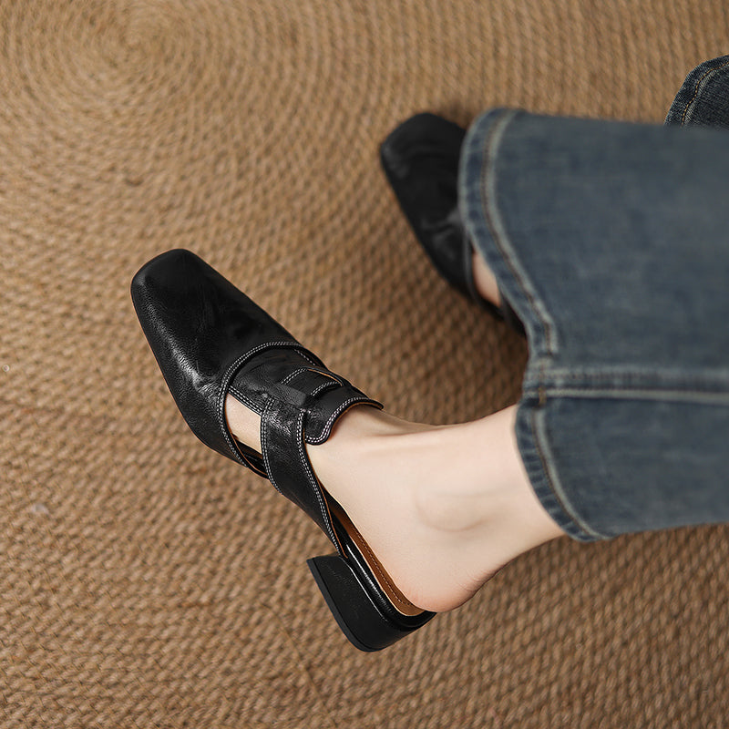 SIERRA GENUINE LEATHER MULE