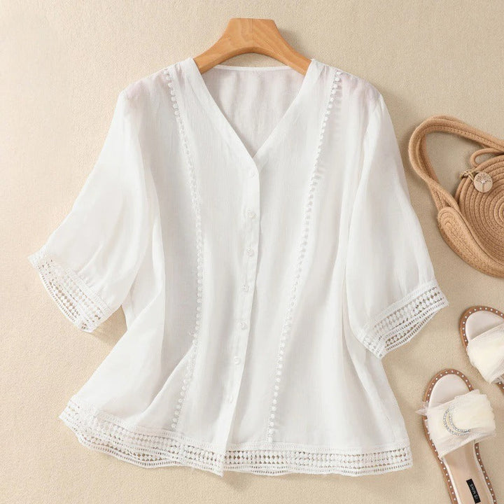 ELLA LINEN BLOUSE