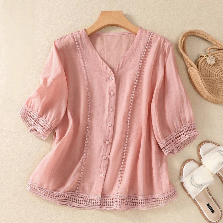 ELLA LINEN BLOUSE
