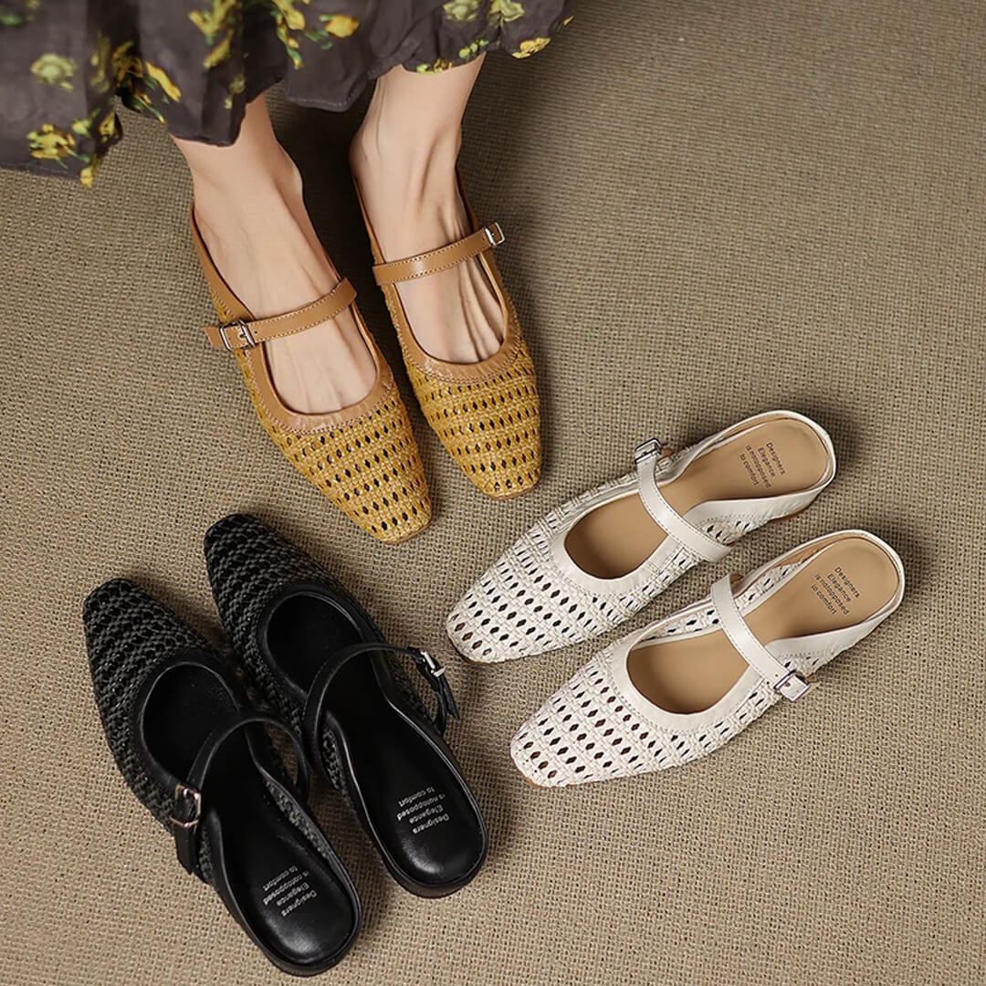 AMORA GENUINE LEATHER MULES