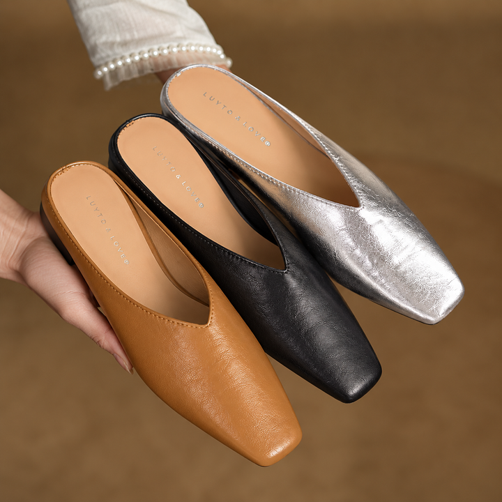 VIOLA LEATHER MULES