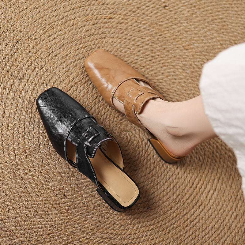 SIERRA GENUINE LEATHER MULE