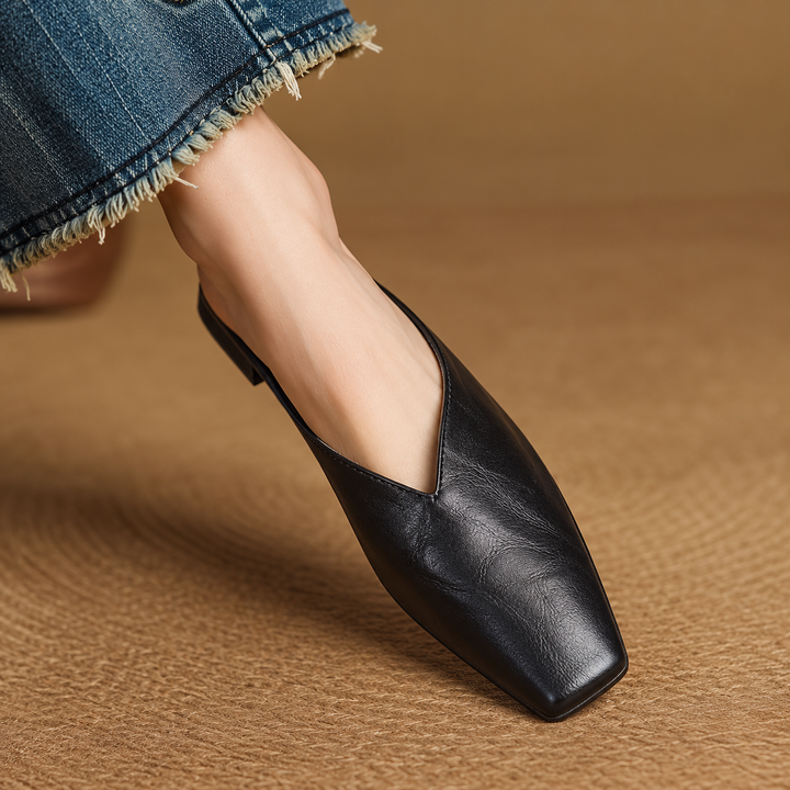 VIOLA LEATHER MULES