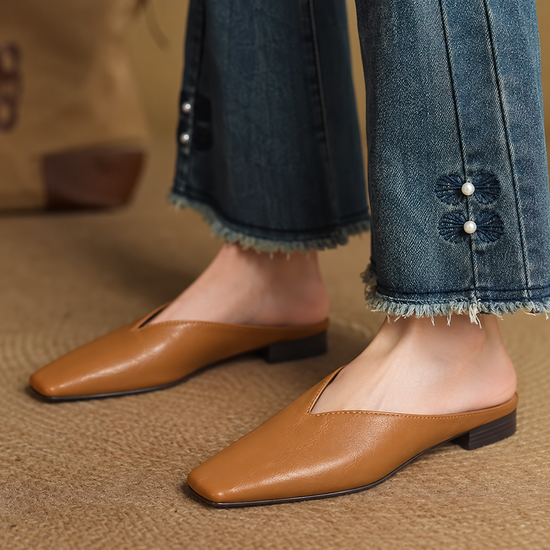 VIOLA LEATHER MULES