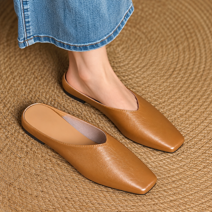 VIOLA LEATHER MULES