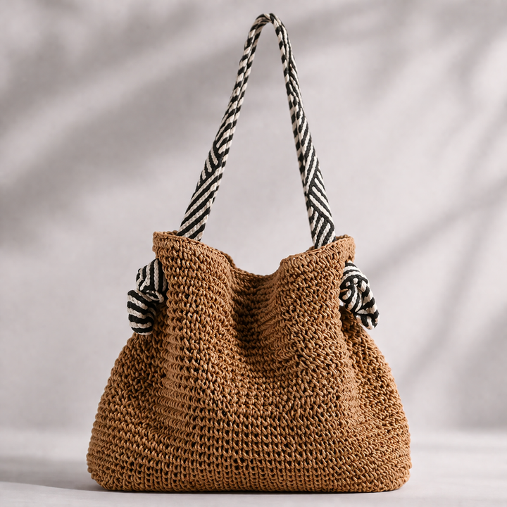 AVA WOVEN STRAW TOTE