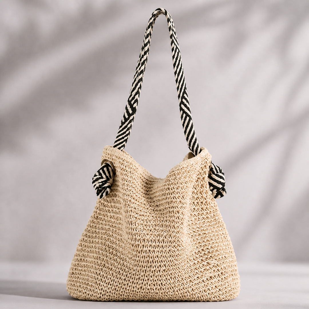 AVA WOVEN STRAW TOTE