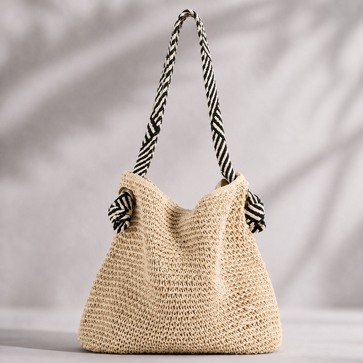 AVA WOVEN STRAW TOTE