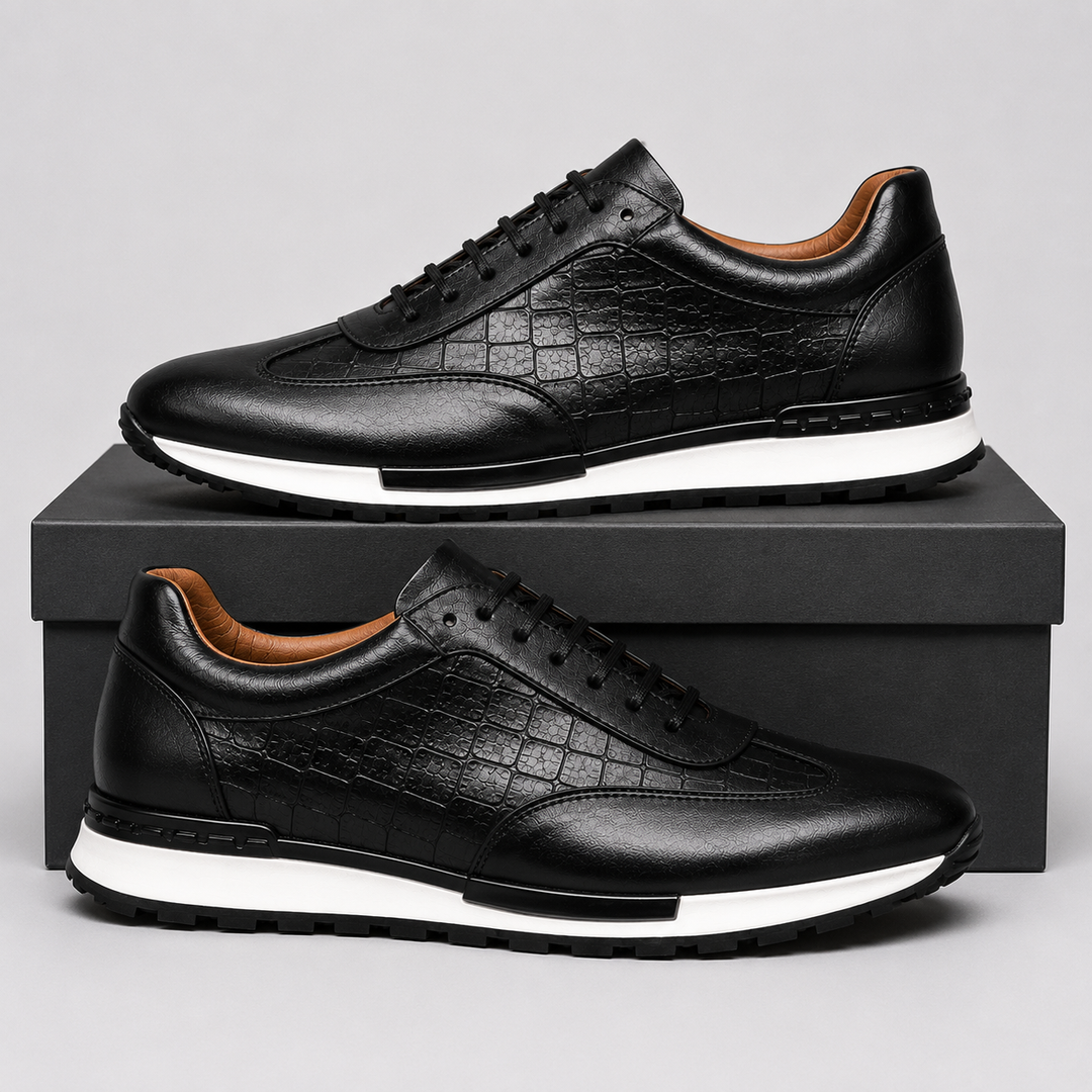 CHARLES LEATHER SNEAKERS