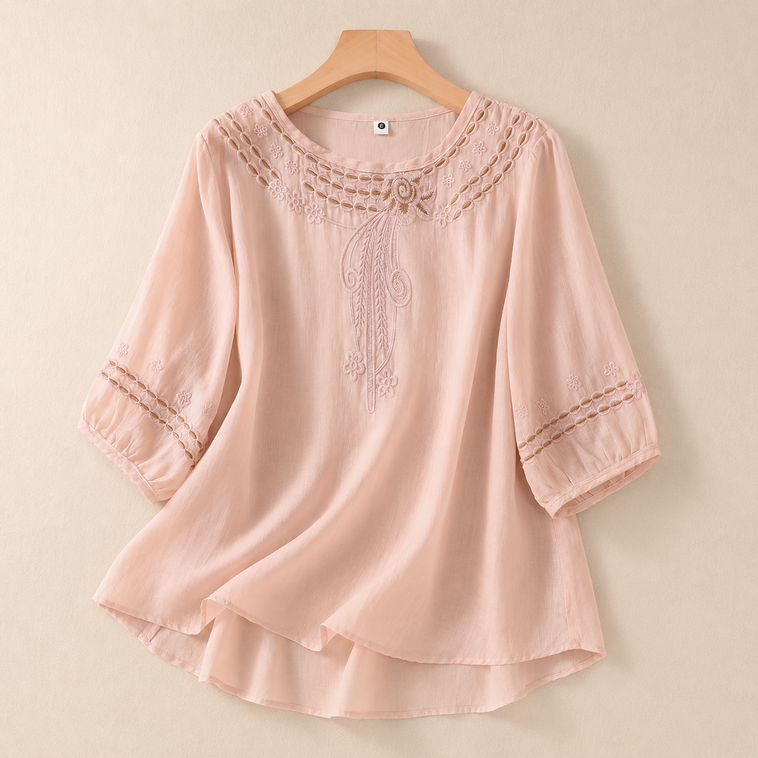 SIMONE LINEN BLOUSE