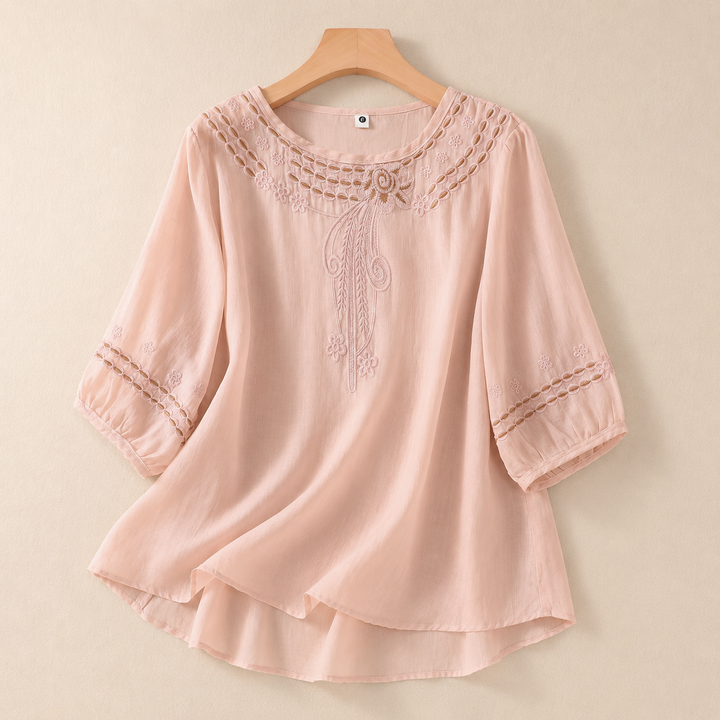 SIMONE LINEN BLOUSE