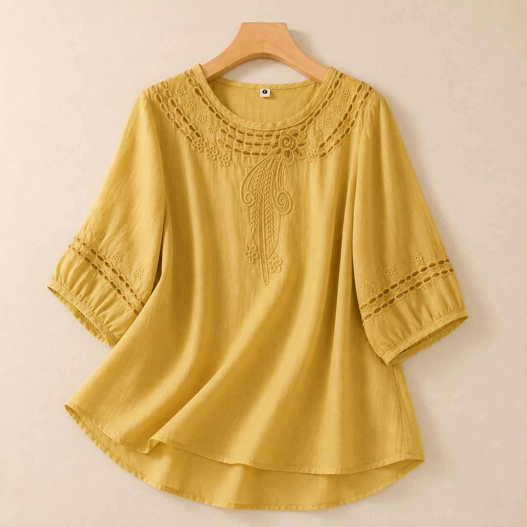 SIMONE LINEN BLOUSE