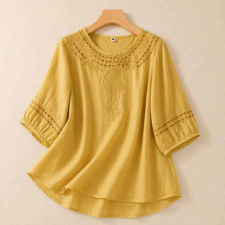 SIMONE LINEN BLOUSE