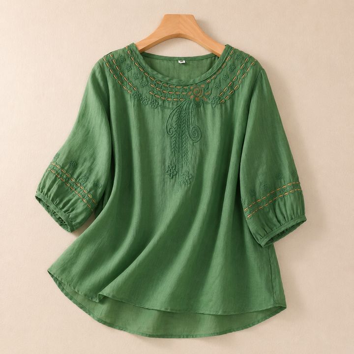 SIMONE LINEN BLOUSE