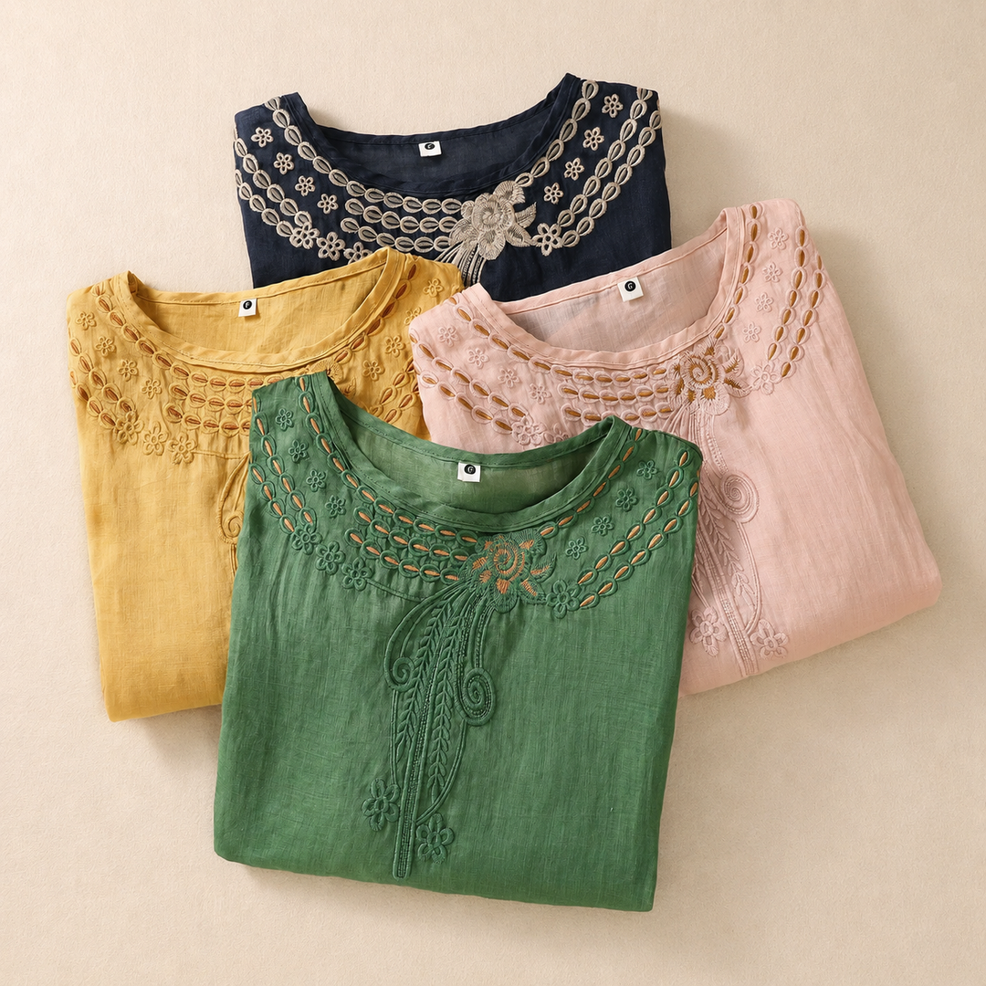 SIMONE LINEN BLOUSE