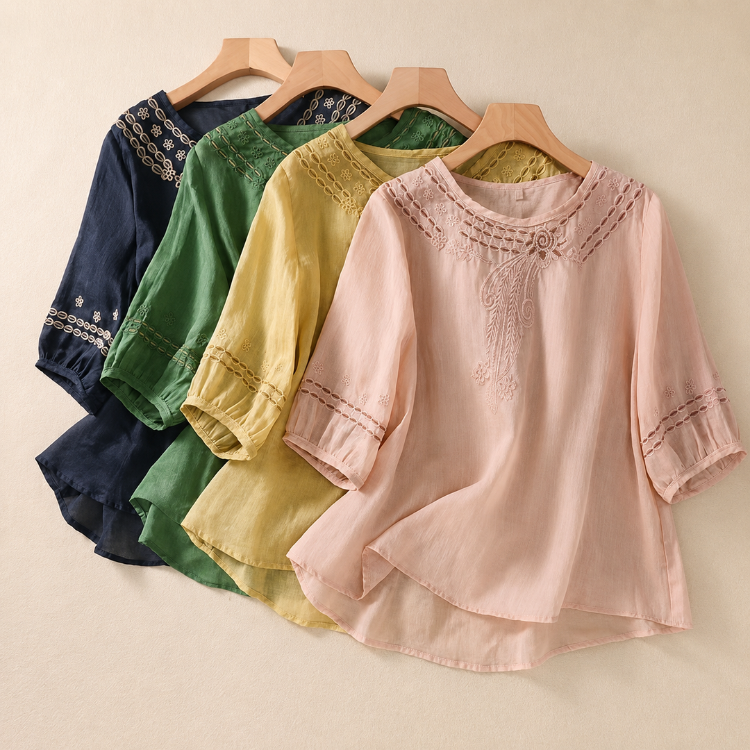 SIMONE LINEN BLOUSE