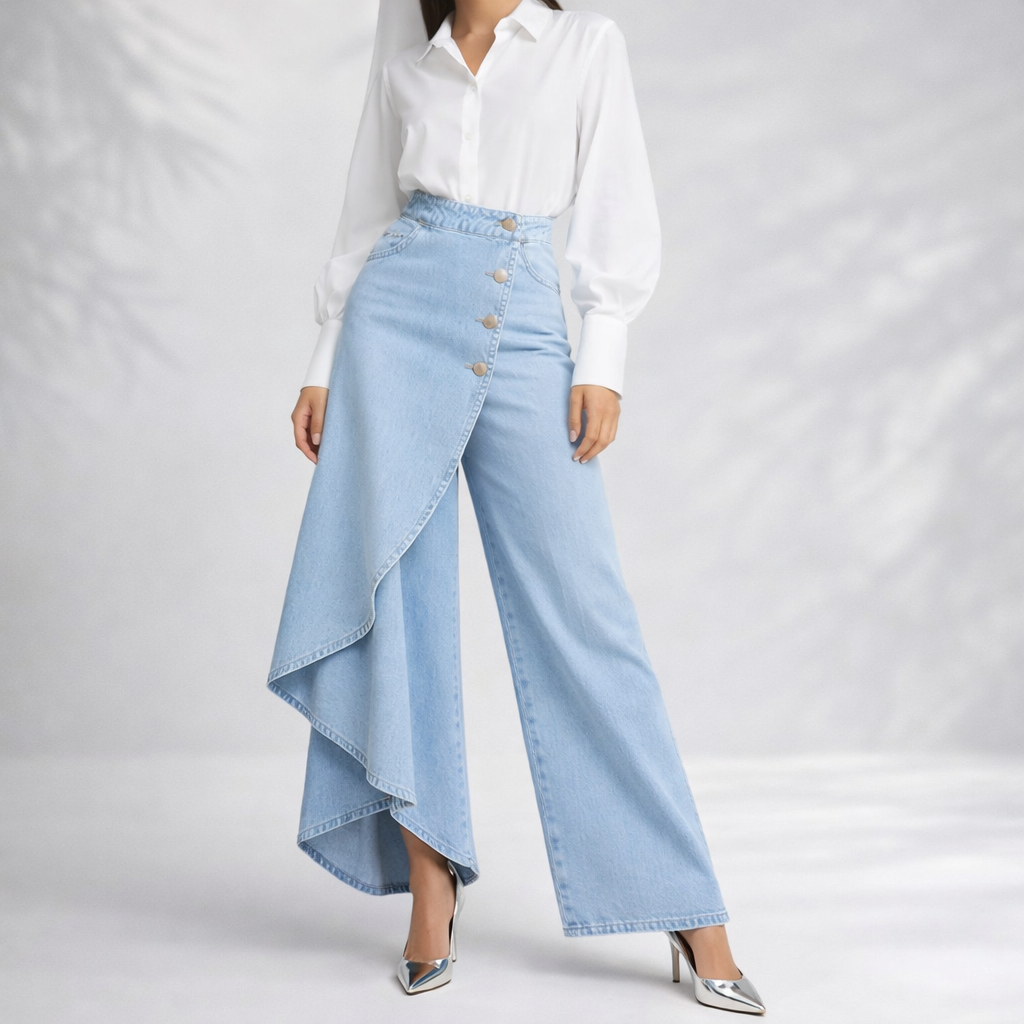 DIANA DENIM SKIRT PANTS