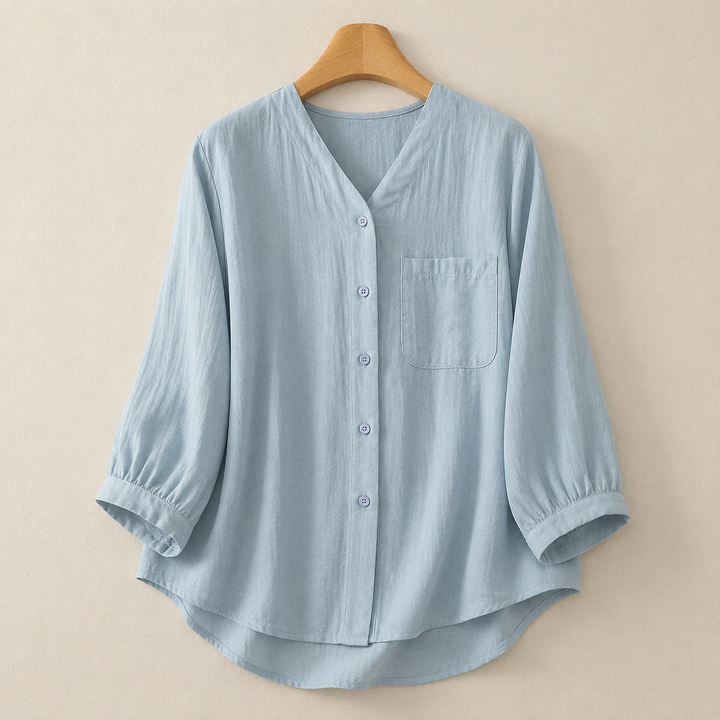 LUCIA LINEN BLOUSE