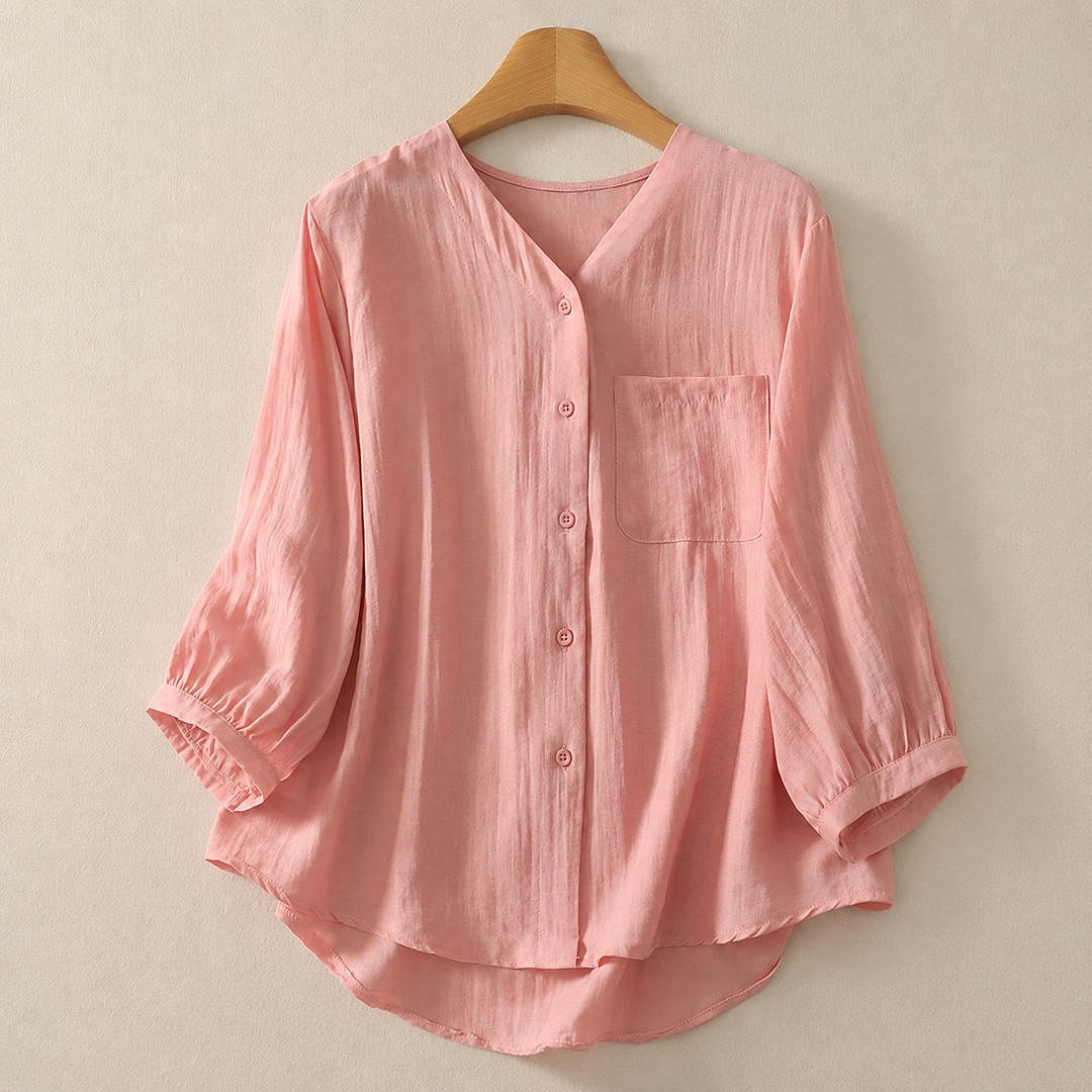 LUCIA LINEN BLOUSE