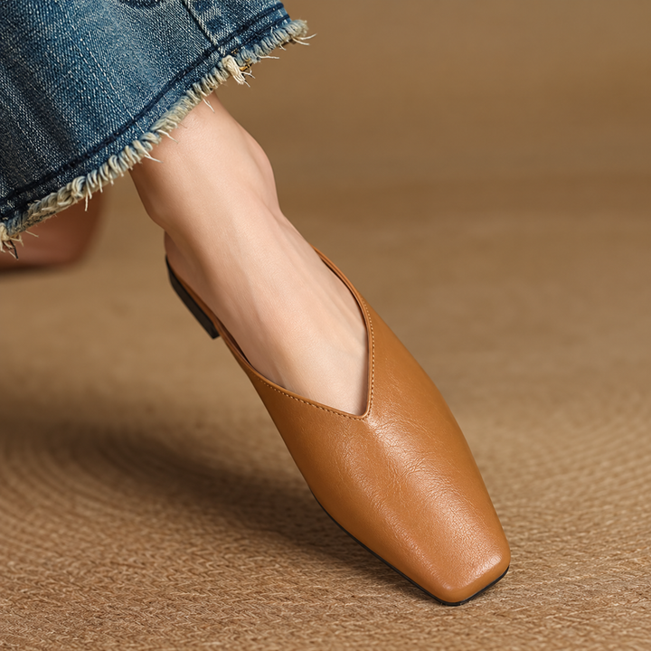 VIOLA LEATHER MULES