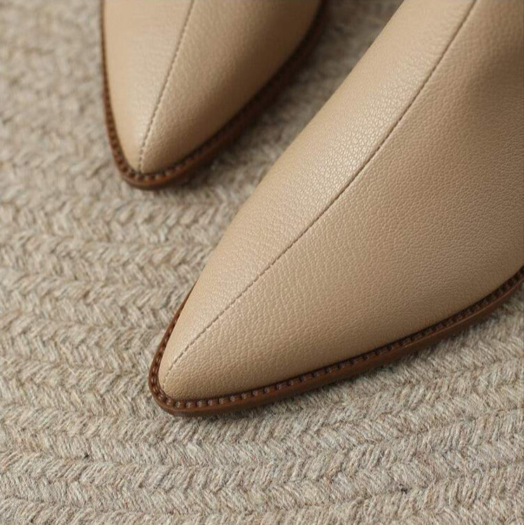 AMARA LEATHER ANKLE BOOTS