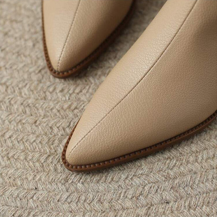 AMARA LEATHER ANKLE BOOTS