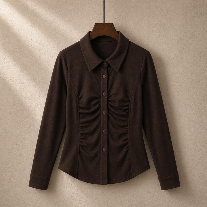 VELOURA RUCHED BLOUSE