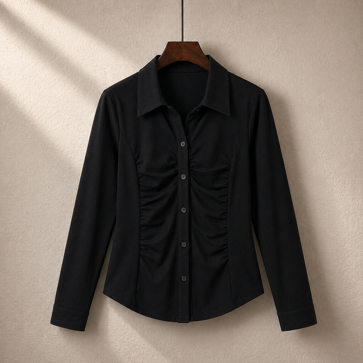 VELOURA RUCHED BLOUSE