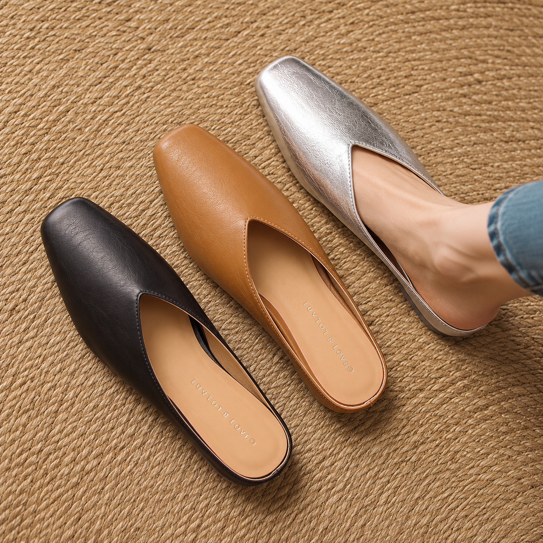 VIOLA LEATHER MULES