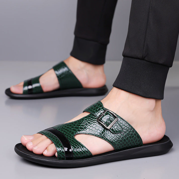 MONACO LEATHER SANDALS