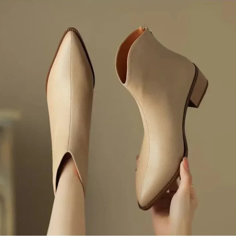 AMARA LEATHER ANKLE BOOTS