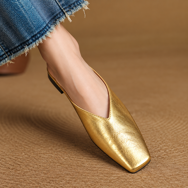 VIOLA LEATHER MULES