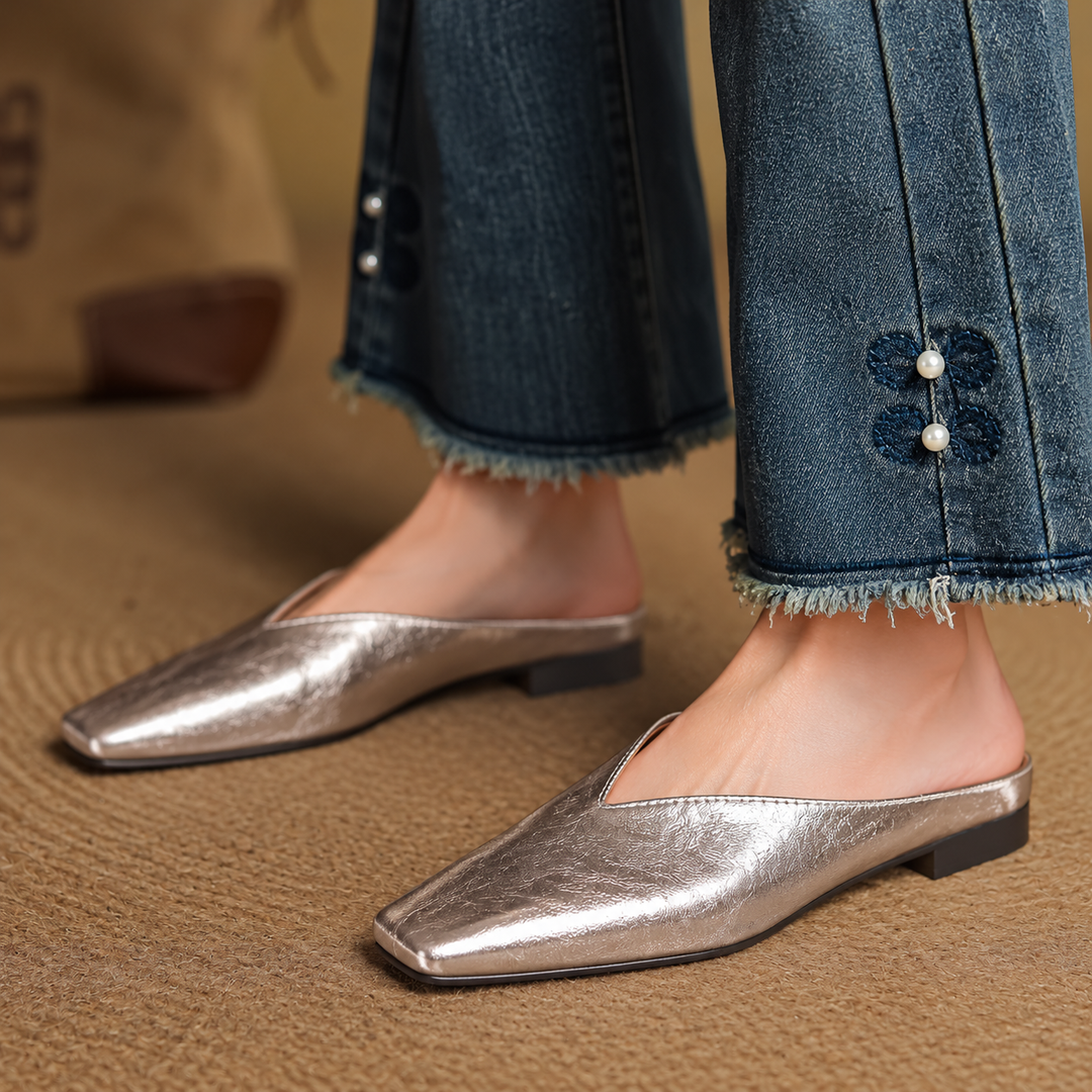 VIOLA LEATHER MULES