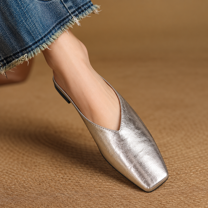 VIOLA LEATHER MULES