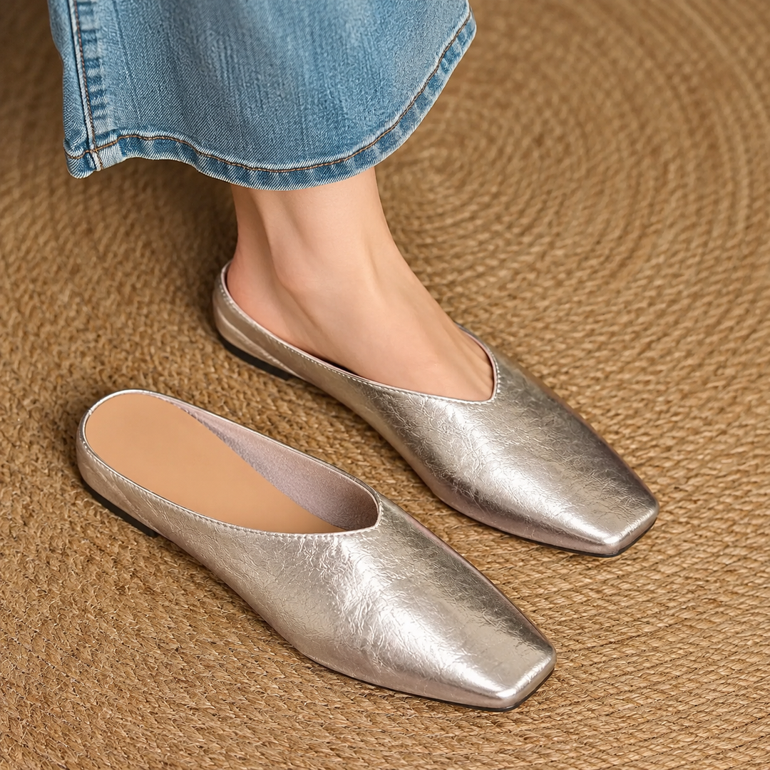 VIOLA LEATHER MULES