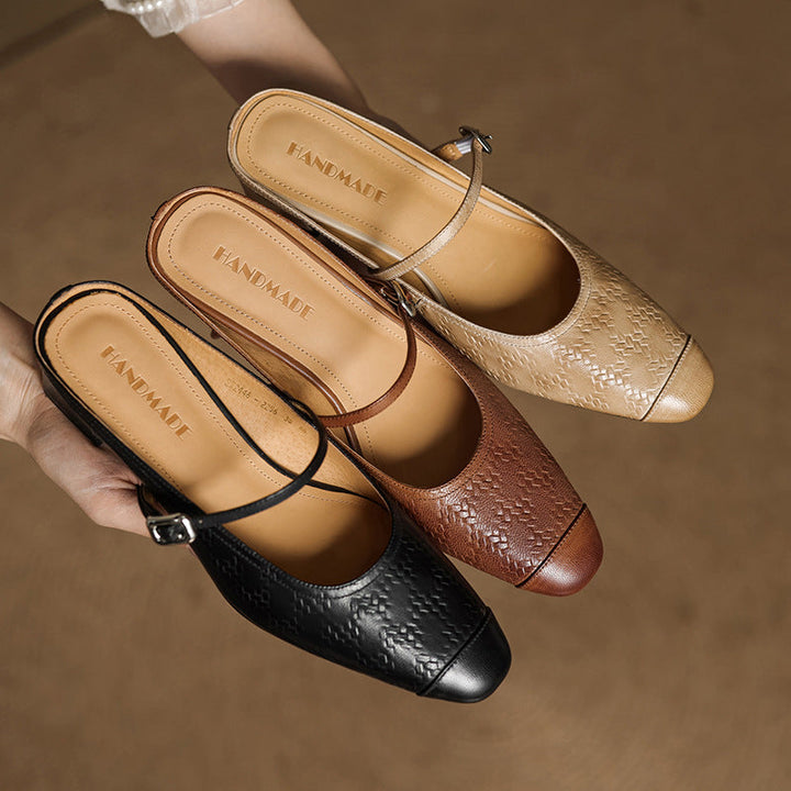 AURELIA GENUINE LEATHER MULES