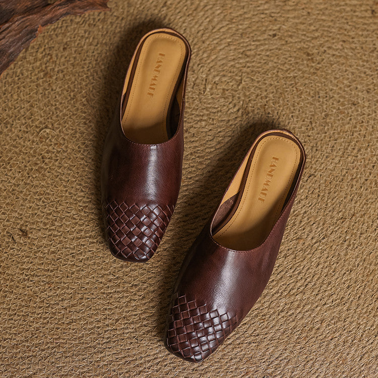 VIOLA GENIUNE LEATHER MULES