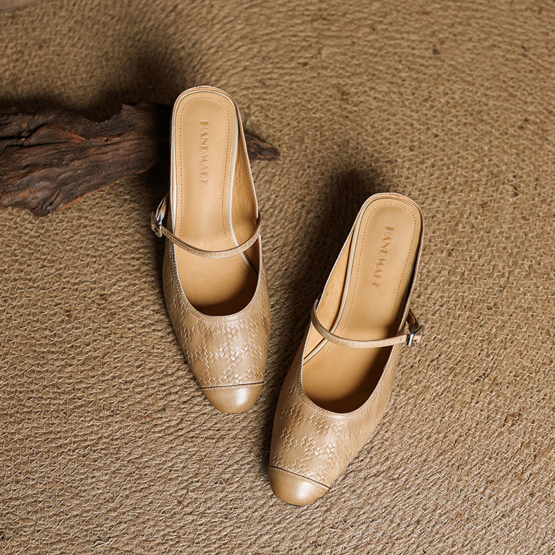 AURELIA GENUINE LEATHER MULES