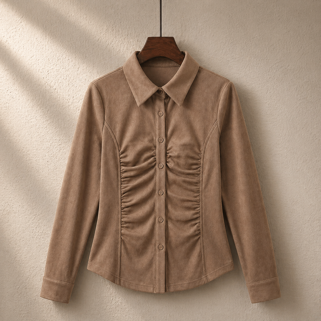 VELOURA RUCHED BLOUSE