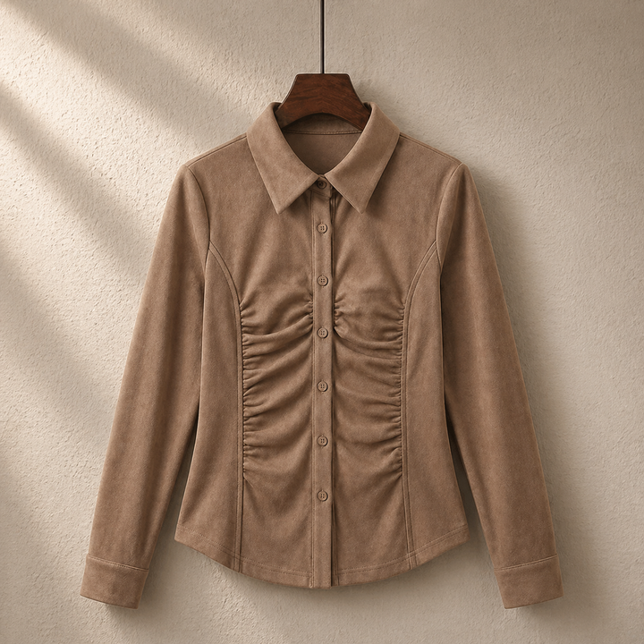VELOURA RUCHED BLOUSE