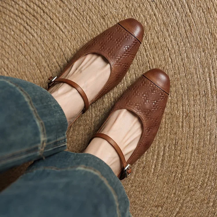 AURELIA GENUINE LEATHER MULES