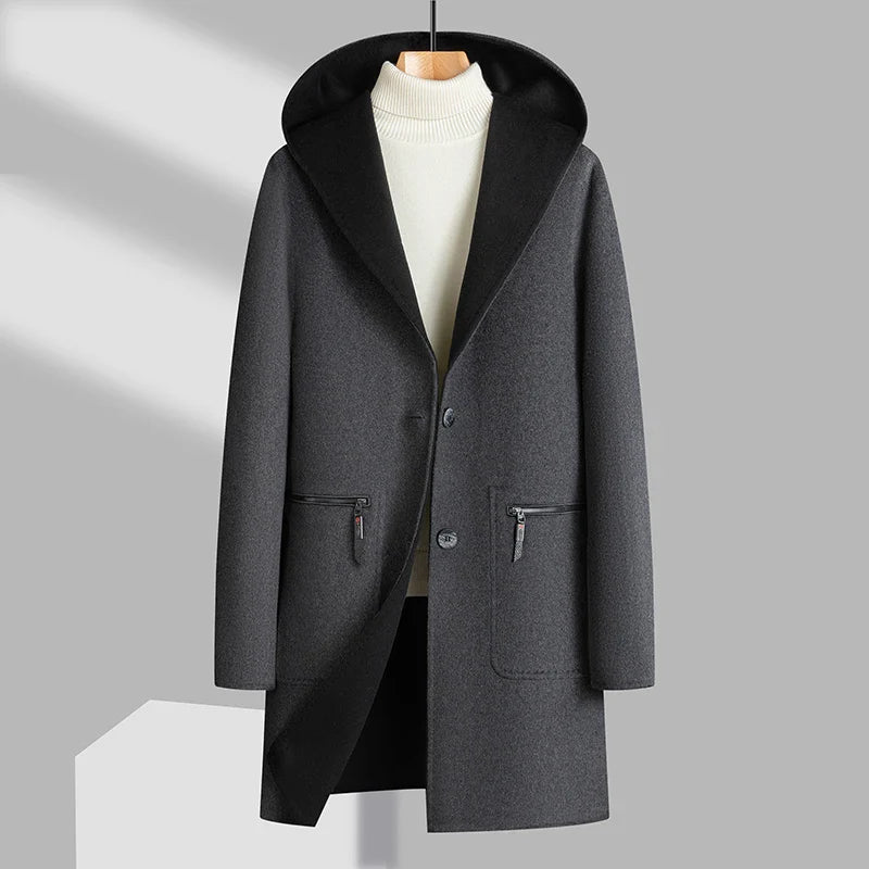 NORDWEST REVERSIBLE WOOL TOPCOAT