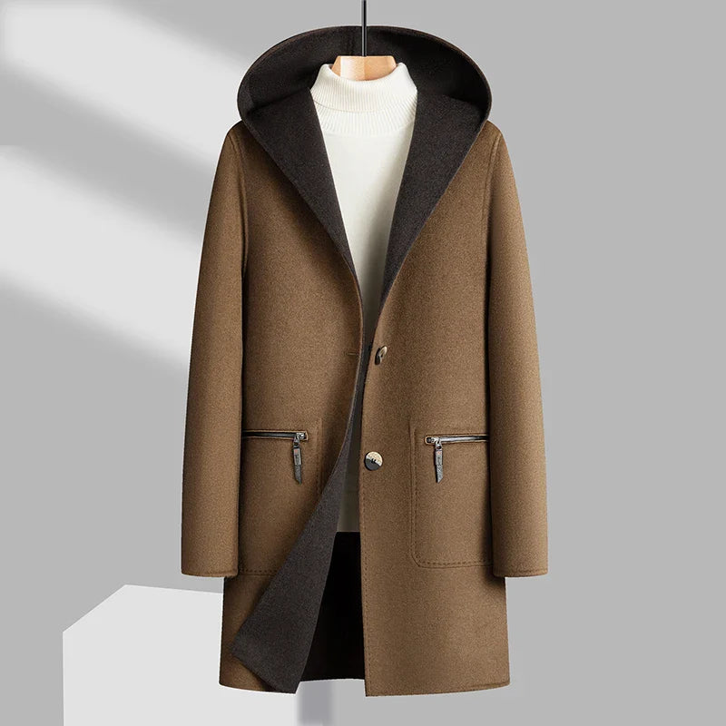 NORDWEST REVERSIBLE WOOL TOPCOAT