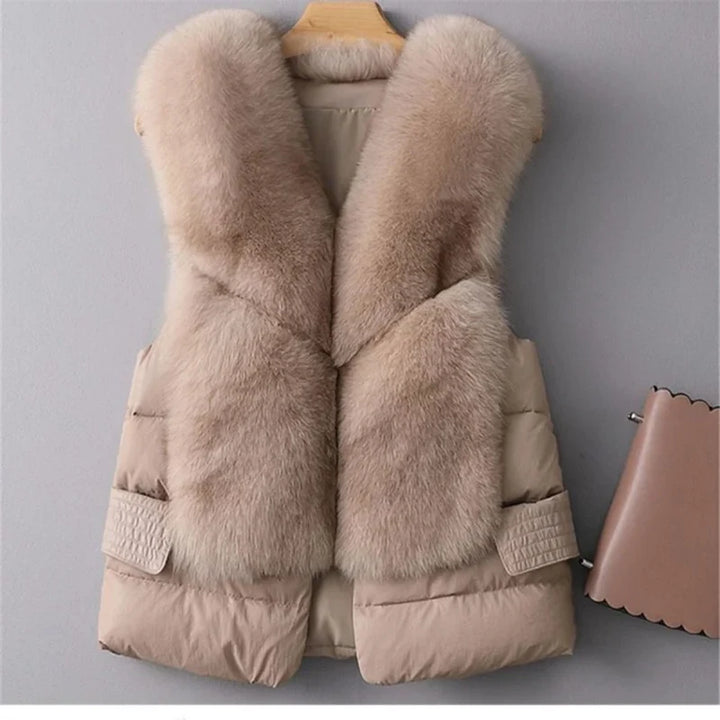 VERA FUR TRIM VEST