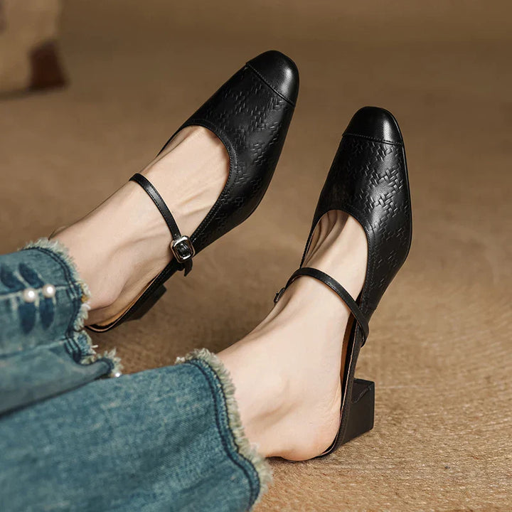 AURELIA GENUINE LEATHER MULES