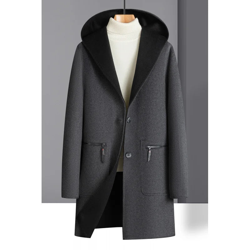 NORDWEST REVERSIBLE WOOL TOPCOAT
