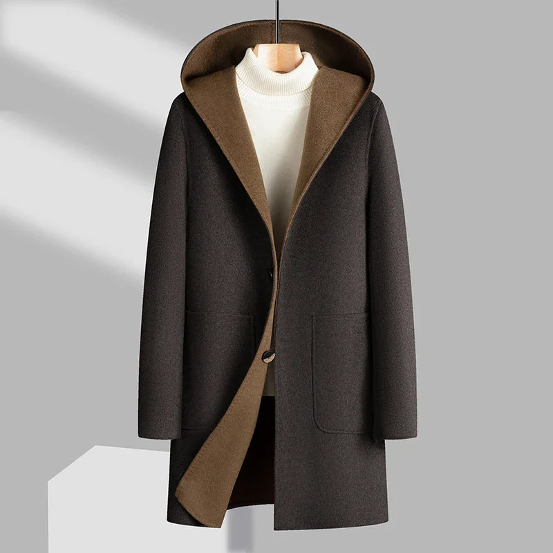 NORDWEST REVERSIBLE WOOL TOPCOAT