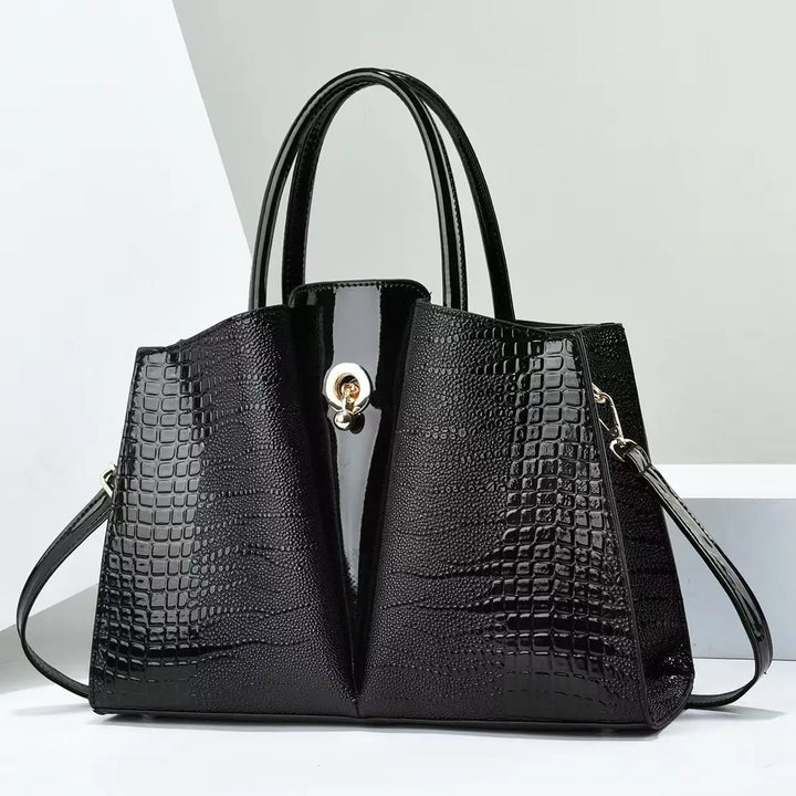 LAUREN CROC HANDBAG