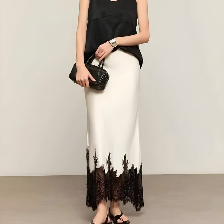 ISADORA LACE-TRIM SKIRT