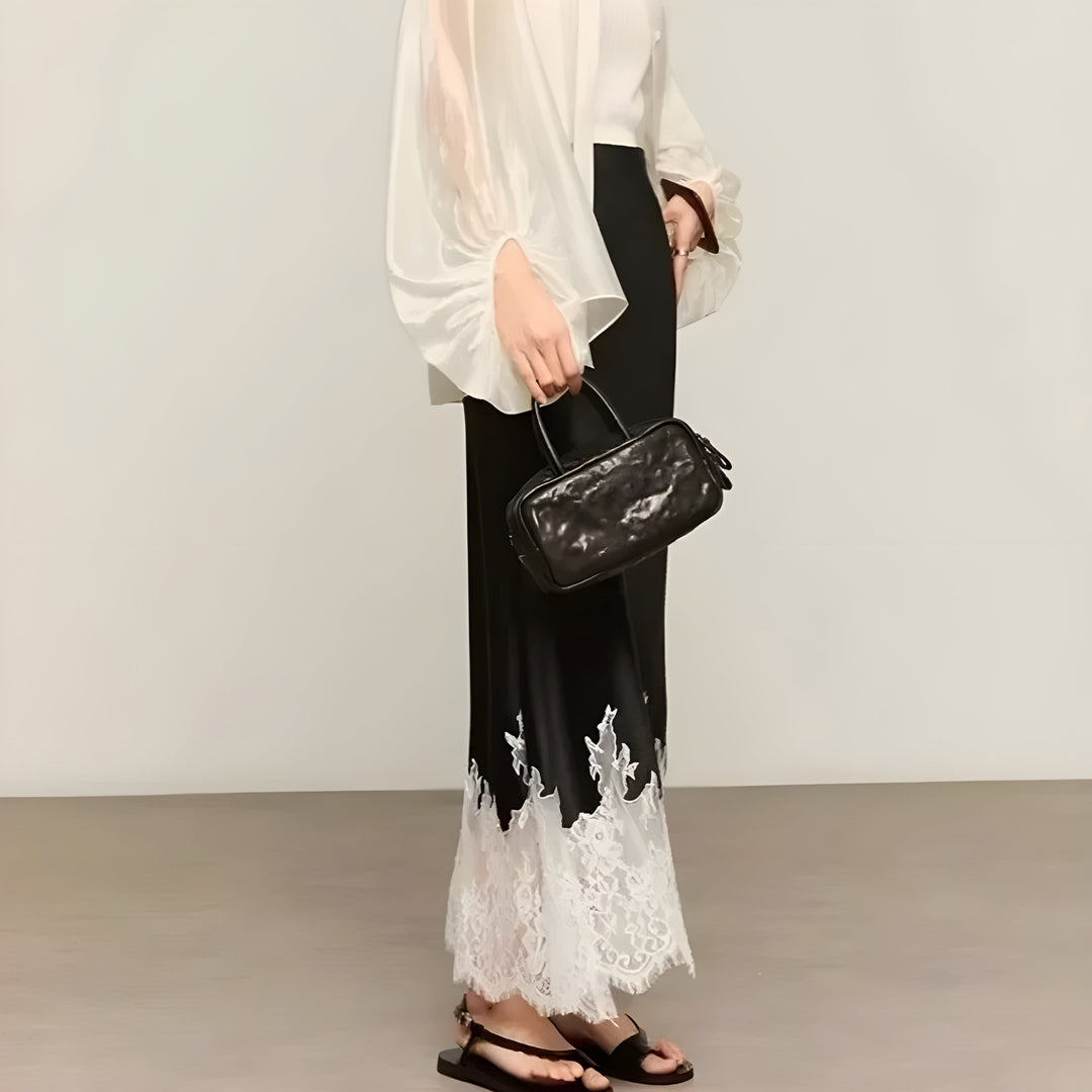 ISADORA LACE-TRIM SKIRT